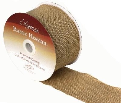 Hessian Ribbon - 70mm, The Baggery Sundries UK Ltd Hessian Ribbon - 70mm