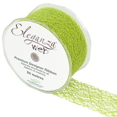 Web Ribbon - Green, The Baggery Sundries UK Ltd Web Ribbon - Green