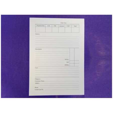 Florist's Order Pad