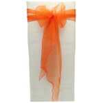 Organza Chair Sash - Burnt Orange