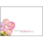 Happy Mother's Day Card - Pink Ranunculus