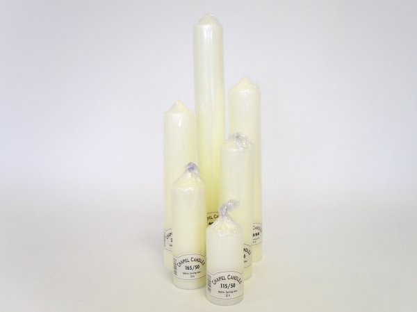 Chapel Candles - 50mm Base, The Baggery Sundries UK Ltd Chapel Candles - 50mm Base