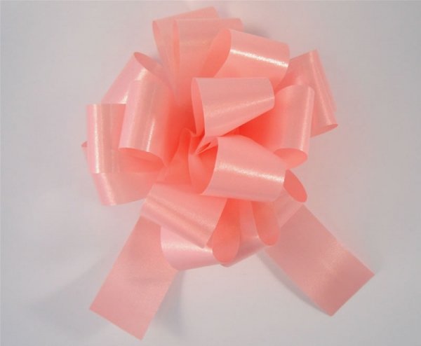 Poly Ribbon Pull Bow - Pink