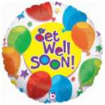 Get Well Soon Foil Balloon Balloons Stars