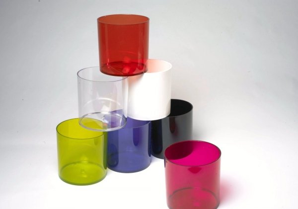 Oasis® Acrylic Designer Cylinder - Clear, The Baggery Sundries UK Ltd Oasis® Acrylic Designer Cylinder - Clear