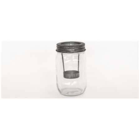 Glass Jar T-Light Holder