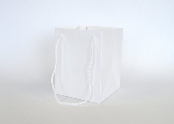 Hand Tie Bag - White, The Baggery Sundries UK Ltd Hand Tie Bag - White