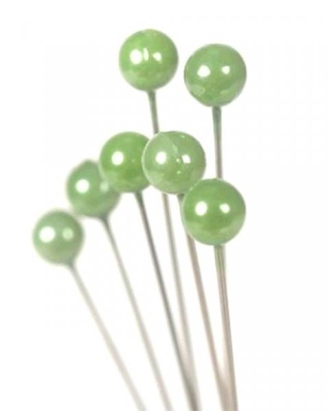 Oasis® 6mm Pearl Pin - Apple Green, The Baggery Sundries UK Ltd Oasis® 6mm Pearl Pin - Apple Green