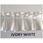 Pleated Ribbon - Ivory White