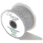 Eleganza Web Ribbon 50mm x 20m Metallic Silver