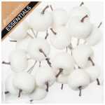 Christmas Frosted Apples - Ivory