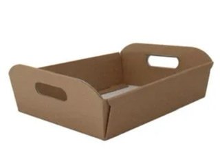Natural Kraft hamper box (34.5 X 26 x 10.5cm), The Baggery Sundries UK Ltd Natural Kraft hamper box (34.5 X 26 x 10.5cm)