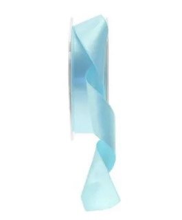 Light blue Satin Ribbon (25mm), The Baggery Sundries UK Ltd Light blue Satin Ribbon (25mm)