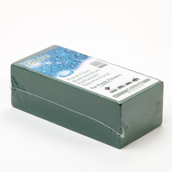 Oasis® Ideal Floral Foam Brick Individually Wrapped - Wet, The Baggery Sundries UK Ltd Oasis® Ideal Floral Foam Brick Individually Wrapped - Wet