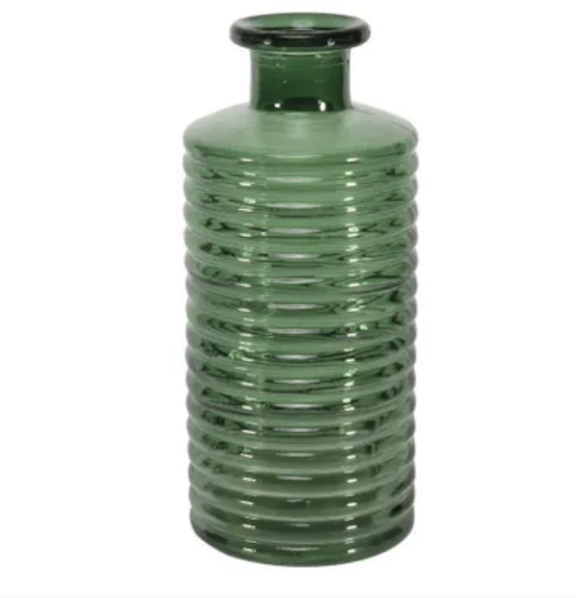 21cm Horizontal Ribbed Bottle-Pear Green, The Baggery Sundries UK Ltd 21cm Horizontal Ribbed Bottle-Pear Green