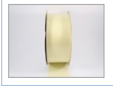 Poly Ribbon - Eggshell, The Baggery Sundries UK Ltd Poly Ribbon - Eggshell