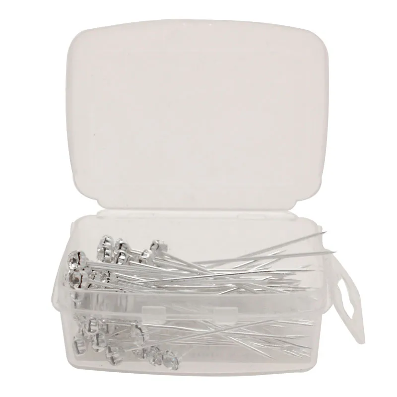 Silver Diamante Pins, The Baggery Sundries UK Ltd Silver Diamante Pins