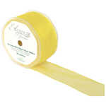 50mm Organza Ribbon - Pale Yellow