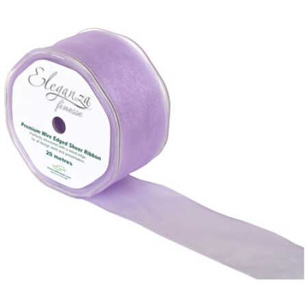 50mm Organza Ribbon - Lavender