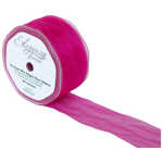 50mm Organza Ribbon - Hot Pink