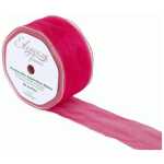 50mm Organza Ribbon - Deep Cerise