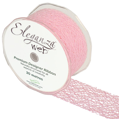 Web Ribbon - Light Pink, The Baggery Sundries UK Ltd Web Ribbon - Light Pink