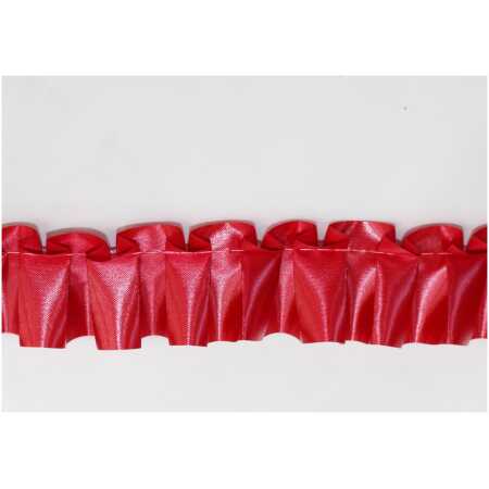 Pleated Ribbon - Lava red