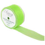 50mm Organza Ribbon - Lime Green