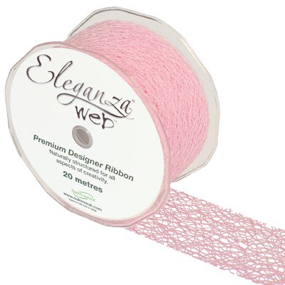 Web Ribbon - Light Pink, The Baggery Sundries UK Ltd Web Ribbon - Light Pink