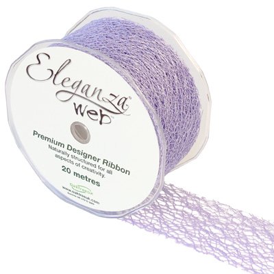 Web Ribbon - Lavender, The Baggery Sundries UK Ltd Web Ribbon - Lavender