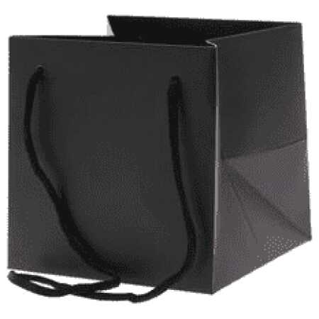17cm Hand Tie Bag - Black