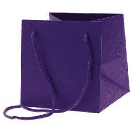 17cm Hand Tie Bag - Plum