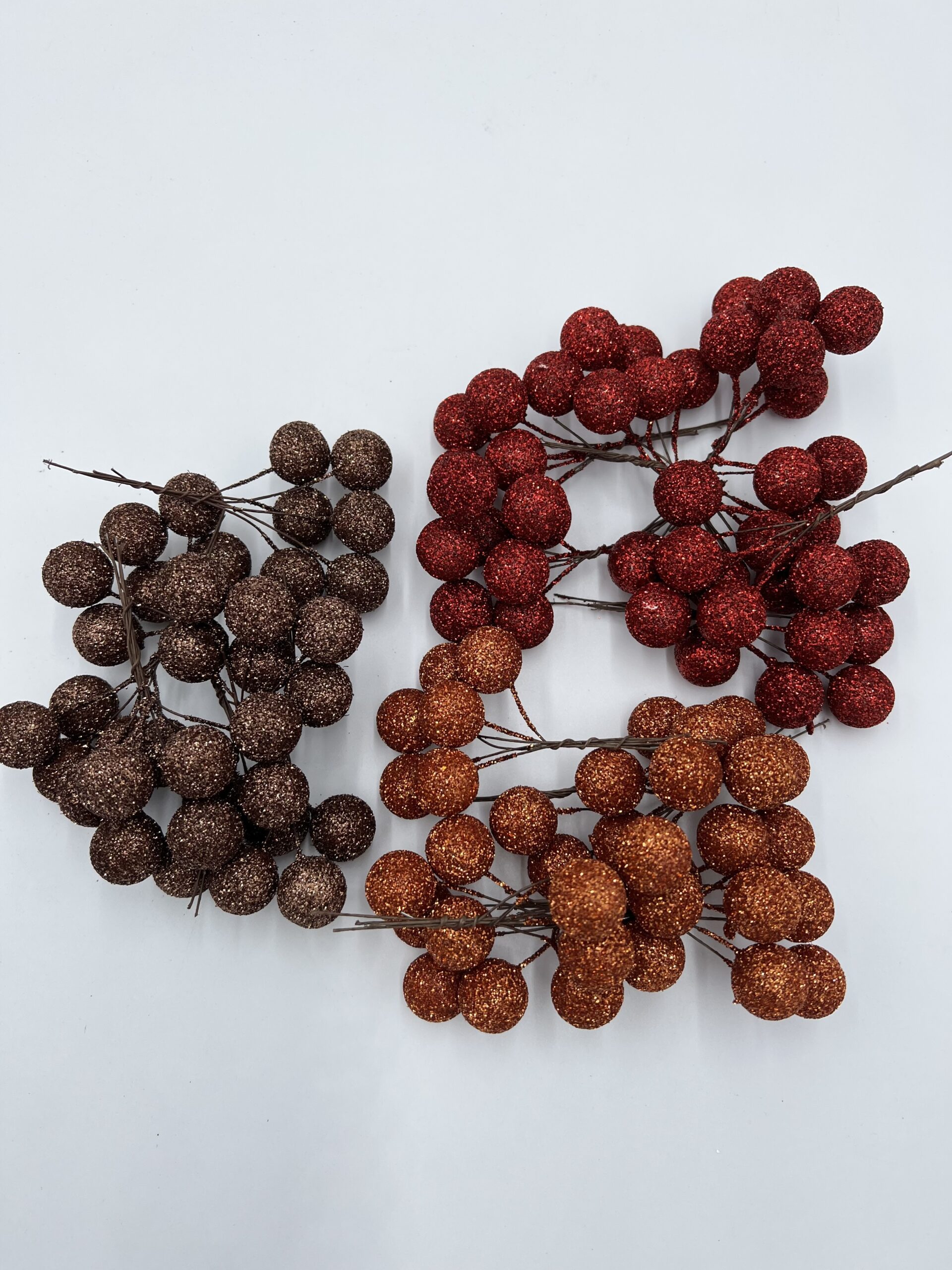 Christmas- Glitter Balls On Wire, The Baggery Sundries UK Ltd Christmas- Glitter Balls On Wire