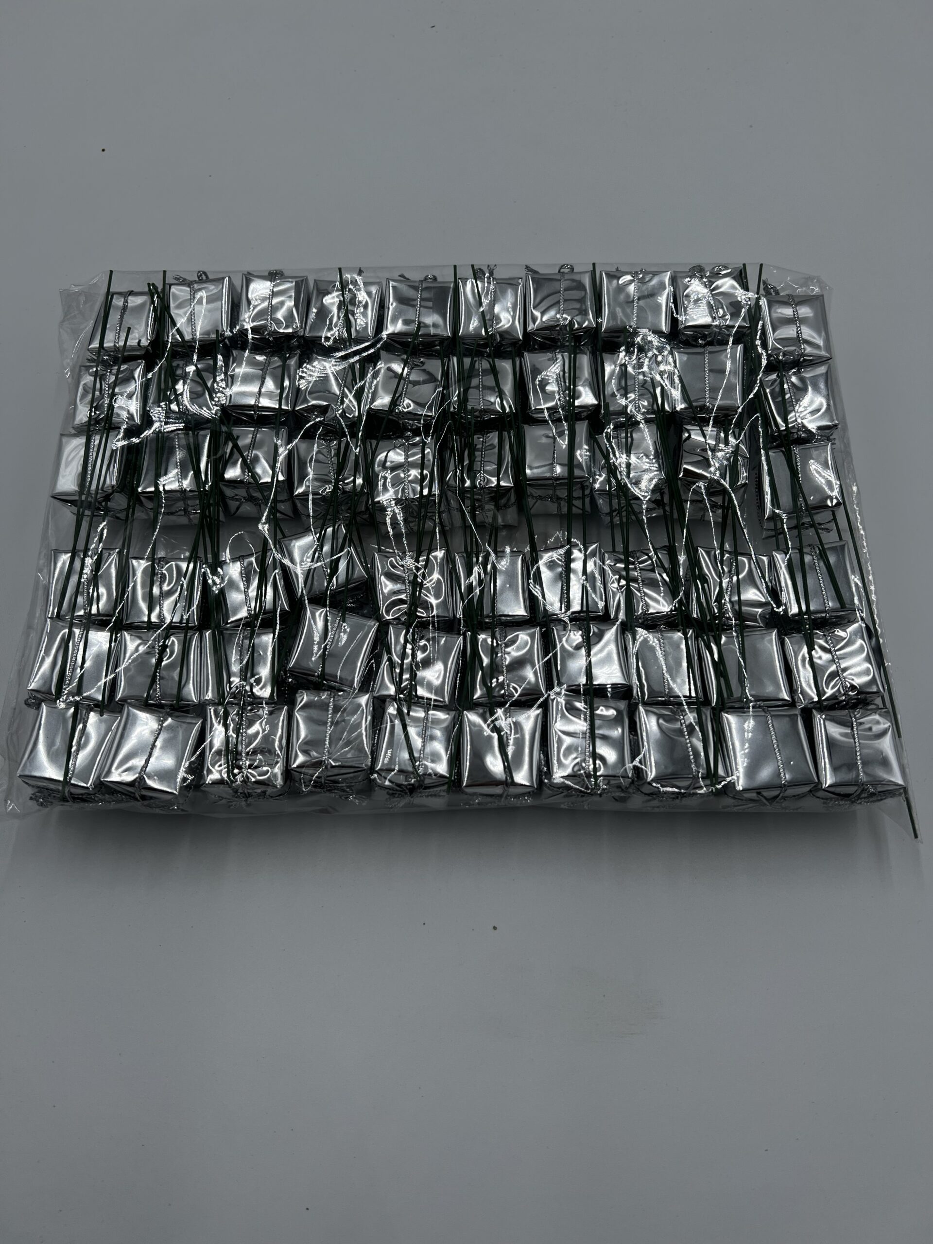 Christmas Gift Box Pick - Silver, The Baggery Sundries UK Ltd Christmas Gift Box Pick - Silver