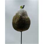 Christmas - Glitter Pear Pick White