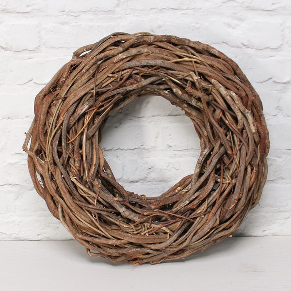 Wreath Flat Rattan D48.0 Natural, The Baggery Sundries UK Ltd Wreath Flat Rattan D48.0 Natural