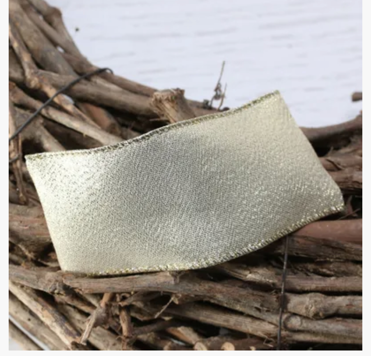 Christmas - Gold Metallic Ribbon, The Baggery Sundries UK Ltd Christmas - Gold Metallic Ribbon