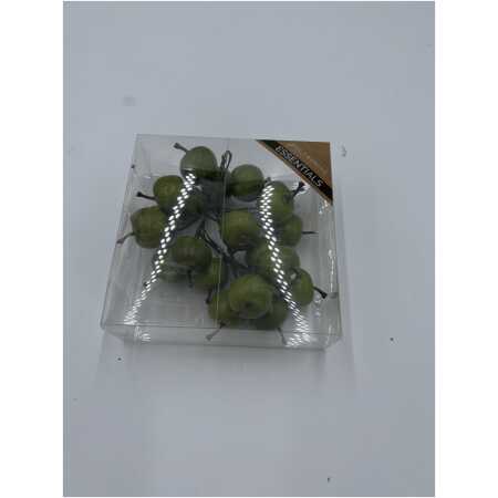 Green Apples On Wire