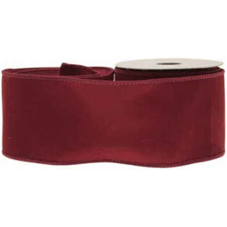 Christmas Velvet Ribbon - Burgundy