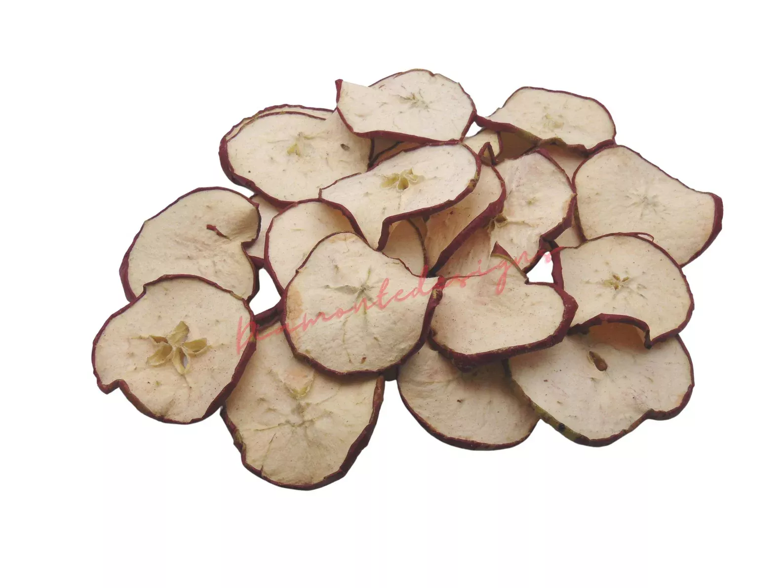 Dried Apple Slices - Red, The Baggery Sundries UK Ltd Dried Apple Slices - Red