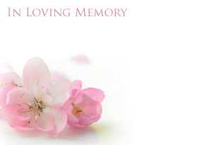 Large Card - In Loving Memory, The Baggery Sundries UK Ltd Large Card - In Loving Memory