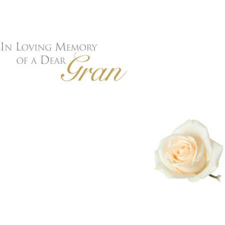 Small Card - In Loving Memory Of A Dear Gran