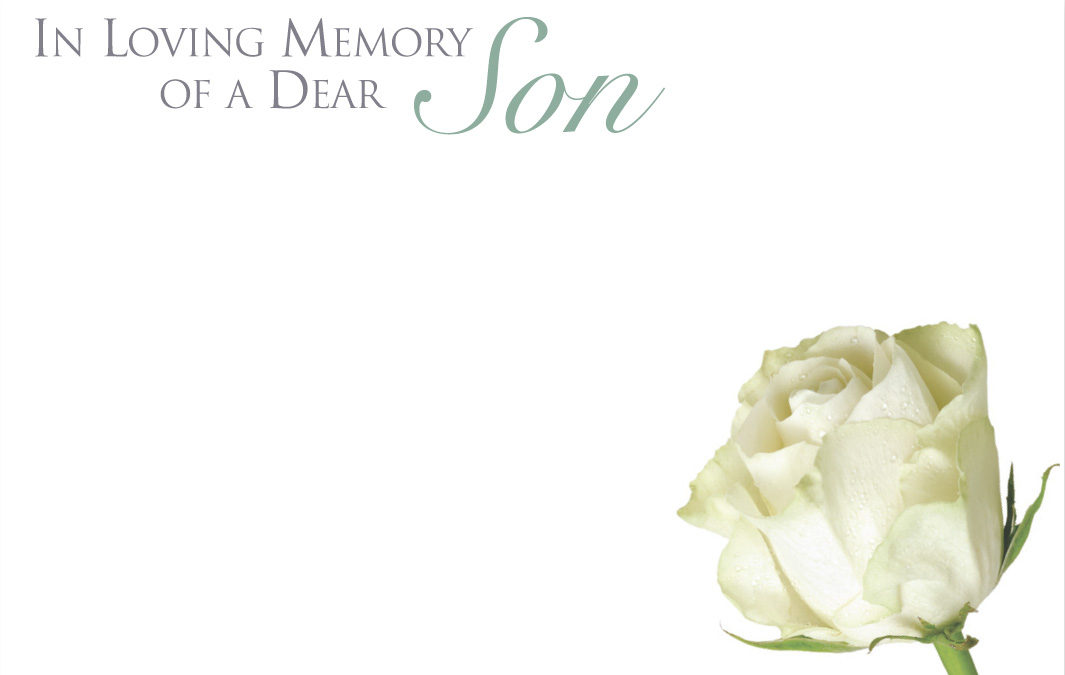 Small Card - In Loving Memory Of Dear Son, The Baggery Sundries UK Ltd Small Card - In Loving Memory Of Dear Son