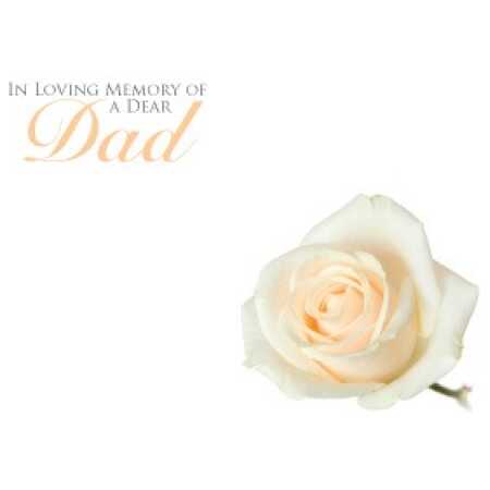 Large Card - In Loving Memory Of A Wonderful Dad