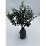 Artificial - Eucalyptus bush with snow