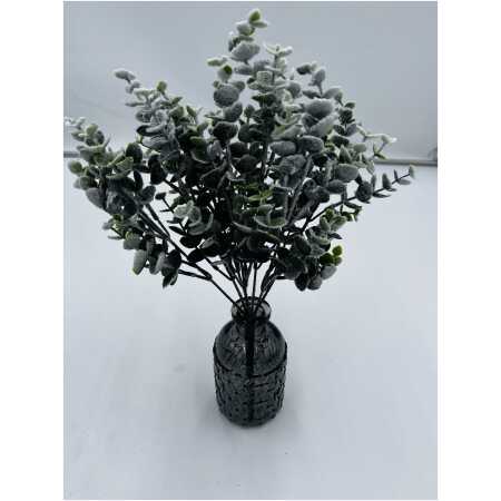 Artificial - Eucalyptus bush with snow