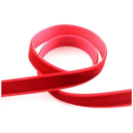 Bright Red Velvet Ribbon 15mm x 20m