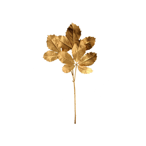 89cm Painted Cryptotaenia Japonica Spray Gold, The Baggery Sundries UK Ltd 89cm Painted Cryptotaenia Japonica Spray Gold