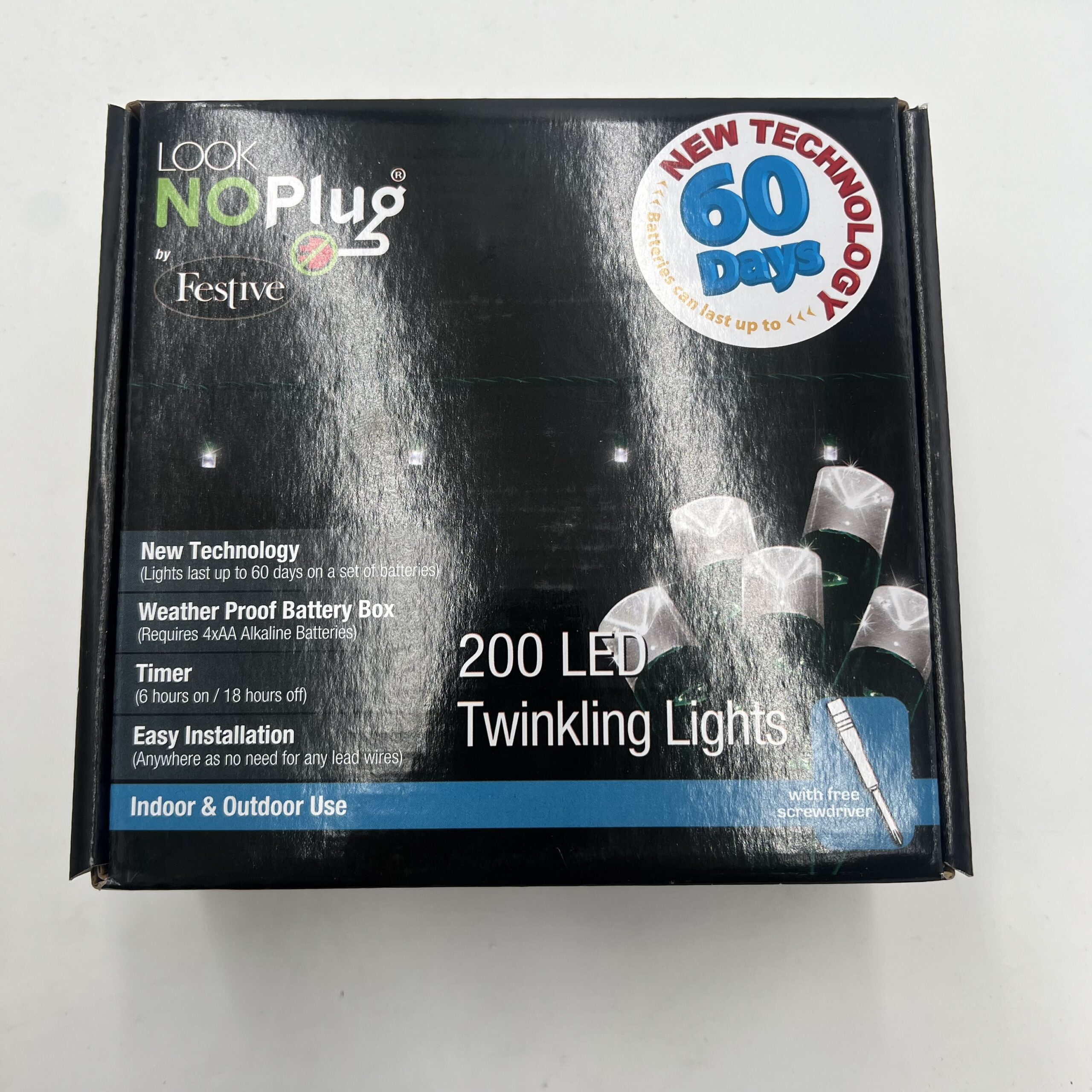 Christmas Lights - 200 LED Twinkling Lights, The Baggery Sundries UK Ltd Christmas Lights - 200 LED Twinkling Lights