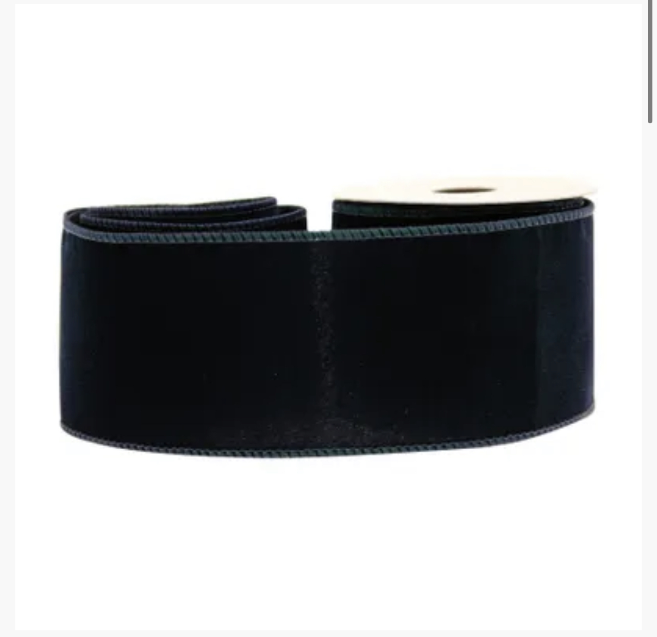 Christmas Velvet Ribbon - Black, The Baggery Sundries UK Ltd Christmas Velvet Ribbon - Black